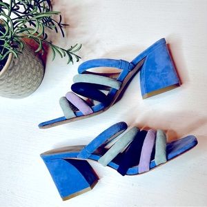 Donald J. Pliner Wes colorblock suede sandals